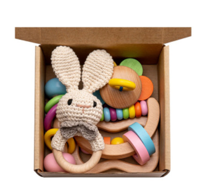 Package: rattle and wooden toys