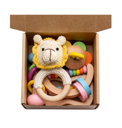 Package: rattle and wooden toys