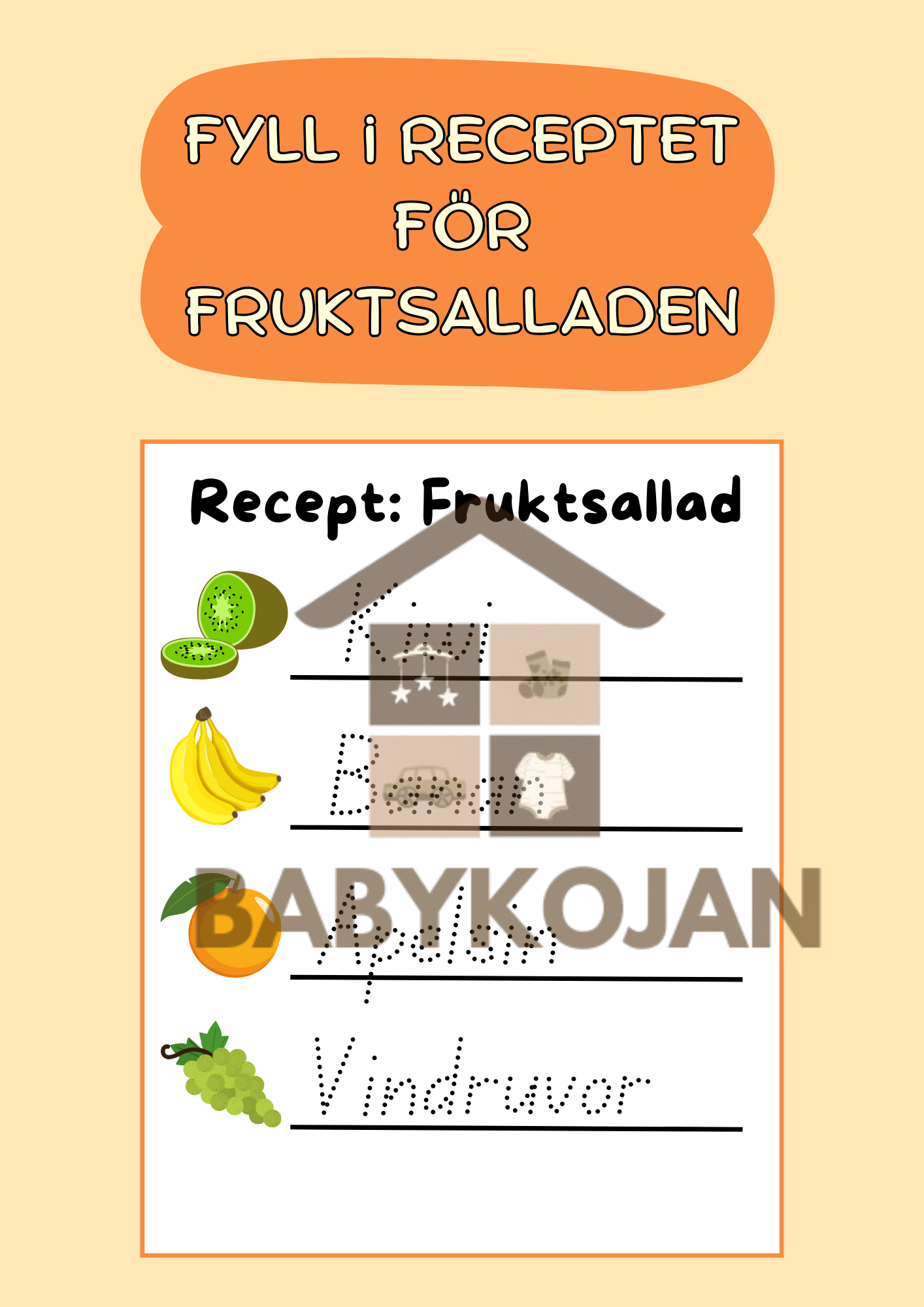 Aktivitetsbok Fruktlandet