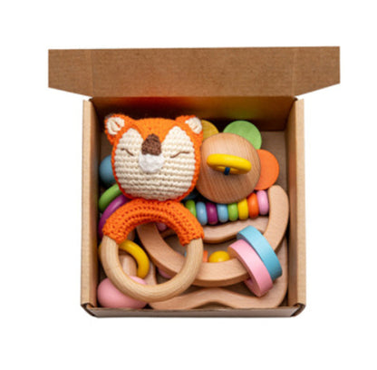 Package: rattle and wooden toys