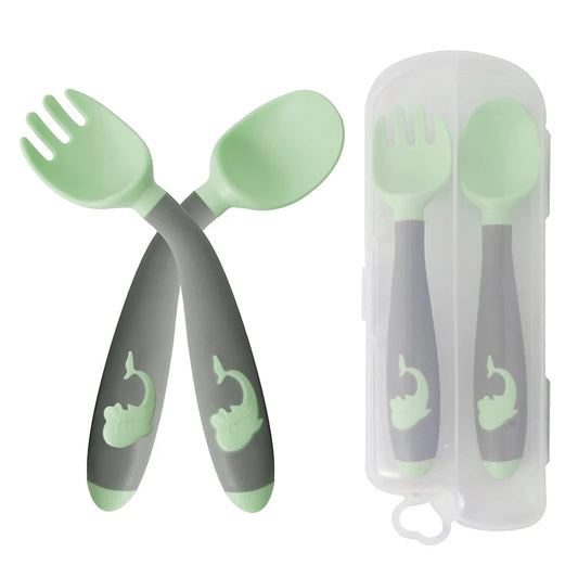 Bendable spoon &amp; fork - silicon 