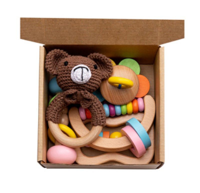 Package: rattle and wooden toys