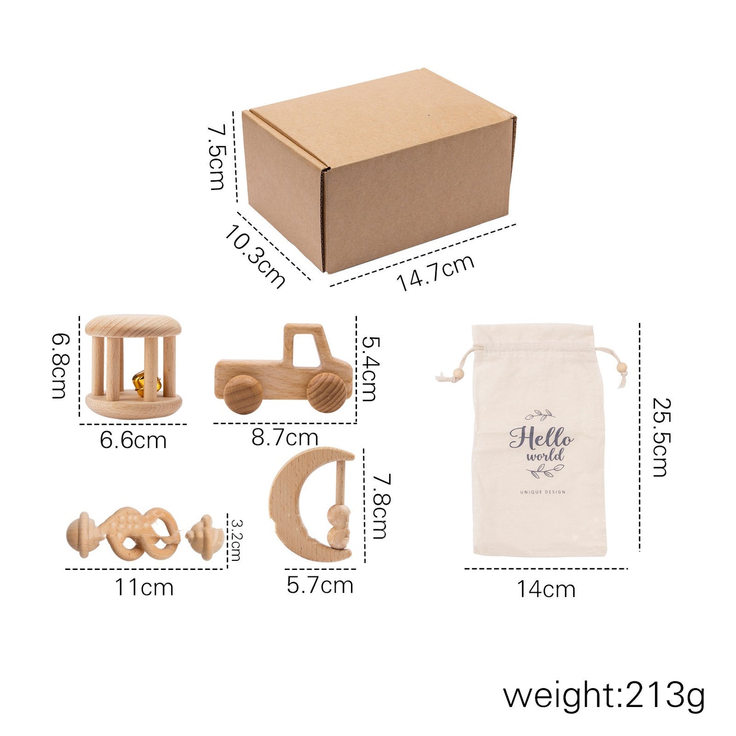 Wooden Toys Set